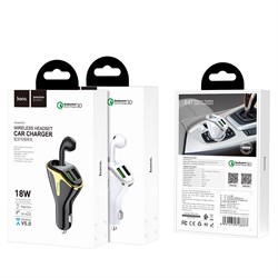 Bluetooth Hoco E47 (V5.0) + АЗУ 2USB QC3.0 (быстрая зарядка) 110229 - фото 1097