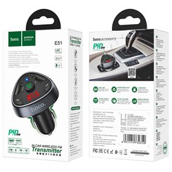 FM трансмиттер HOCO E51 (с функцией зарядки) 110845 - фото 1230