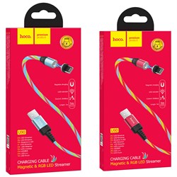 Кабель USB - Lightning (Apple 8 pin) Hoco U90 магнитный (1,2m) (коробка) 109766 - фото 1387