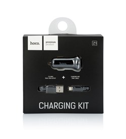 АЗУ Hoco Z1 2 USB (2.1 мАч) + USB Lightning 109544 - фото 1573