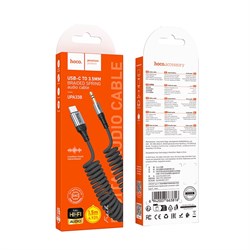 Кабель AUX (Jack 3,5 - TYPE C) Hoco UPA33B (1.5m) 113808