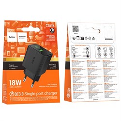 СЗУ Hoco CS81A 1 USB (QC3.0) (быстрая зарядка) 113805