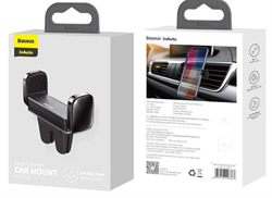 Держатель в автомобиль Baseus Steel Cannon Air Outlet Car Mount (silver) (SUGP - 0S) в воздуховод (зажим) 110408 - фото 723