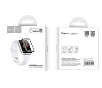 Защитное стекло 3D Apple Watch 40мм HOCO (black) (коробка) 106981