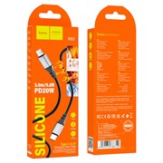 Кабель Type C - Lightning (Apple 8 pin) Hoco X92 (3m) (коробка) (быстрая зарядка,поддерживает 3A/PD20W) 109986
