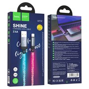 Кабель USB - Lightning (Apple 8 pin) Hoco U112 (1m) (коробка) (2,4A) 111509