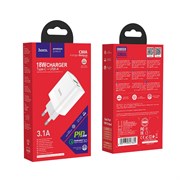СЗУ Hoco C80A 1 USB + 1 Type-C (PD 20W + QC3.0) (быстрая зарядка) 109688
