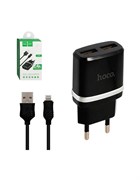 СЗУ Hoco C12i 2 USB (2.4 мАч) + USB кабель Lightning 109680