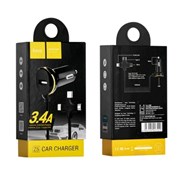 АЗУ Hoco Z5 + USB кабель 3 в 1 (Type C, Micro,Lightning) 109550