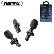 Микрофон Remax K10 (Lightning) (беспроводной петличный) (в комплекте 2 микрофона) 112591