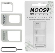 Адаптер для сим-карт NOOSY (микро/нано + иголка) (переходник) 108045