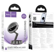 Держатель в автомобиль Hoco HW33 на панель + беспроводная зарядка (15W) (магнитный) 113802