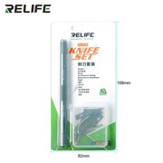 Универсальный нож (скальпель) Relife RL - 101B (блистер) (1 шт + набор из 8 лезвий) 113697