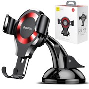 Держатель в автомобиль Baseus Osculum Type Gravity Car Mount (black/red) (SUYL - XP09) на присоске (зажим) 110403