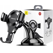 Держатель в автомобиль Baseus Osculum Type Gravity Car Mount (black) (SUYL - XP01) на присоске (зажим) 110402