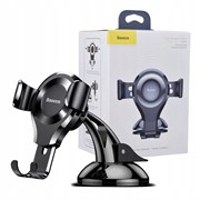 Держатель в автомобиль Baseus Osculum Type Gravity Car Mount (black/silver) (SUYL - XP0S) на присоске (зажим) 110404