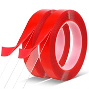 Скотч двухсторонний 0,5мм (красный) 108162