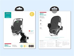 Держатель в автомобиль Joyroom JR - ZC187 на присоске + беспроводная зарядка 110439