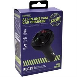 FM трансмиттер Remax RCC331 Lodi series (с функцией быстрой зарядки) (PD 64.5W) 113153