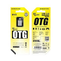 Переходник (OTG) Type C → USB Borofone BV3 110873