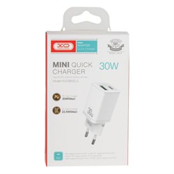 СЗУ XO HN238A 1 USB + 1 Type-C (PD 30W) (быстрая зарядка) 111059