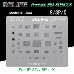 Трафарет Relife RL - 044 для пайки микросхем iPhone 8/8+/X 108015