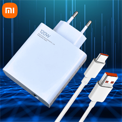 СЗУ Xiaomi 1 USB (120W) (быстрая зарядка) + USB кабель Type C (оригинал) (коробка) 111526