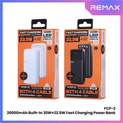 Внешний АКБ Power Bank Remax FCP - 2 (20.000 мАч) (22.5W QC+PD 20W быстрая зарядка) 113152