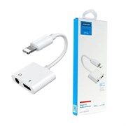 Audio конвертер Joyroom S - Y104 для iPhone (Lightning → Lightning + Jack 3,5) 110895