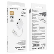 Audio конвертер Borofone BV12 для iPhone (Lightning → Lightning + Jack 3,5) 110882