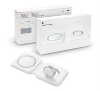 Беспроводная зарядка (оригинал) MagSafe Duo Charger (A2458) для Apple Watch и iPhone (20W) (белая коробка) 109596