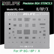 Трафарет Relife RL - 044 для пайки микросхем iPhone 8/8+/X 108015