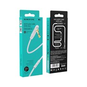 Кабель AUX (Jack 3,5 - Jack 3,5) Borofone BL5 (1m) (коробка) (с микрофоном) 110086