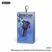 FM трансмиттер Remax CC02 (с функцией быстрой зарядки) (48W) 114041