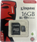 Карта памяти Micro SD Kingston - 16 gb (+ SD адаптер) 10kl 110759
