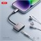 Audio конвертер XO NB-R258B для iPhone (Lightning → Lightning + Jack 3,5) 112667